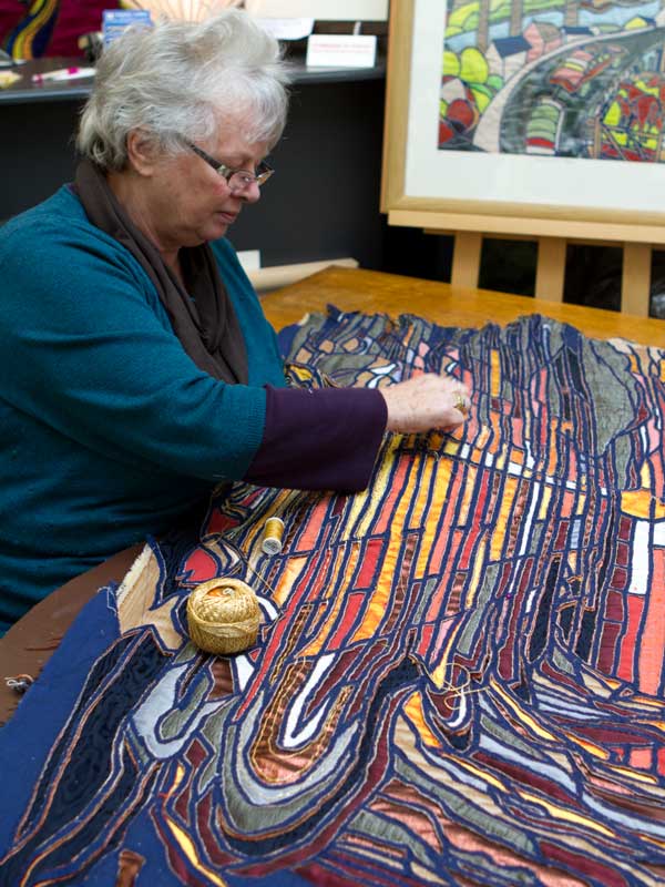 Cynth Weyman at work